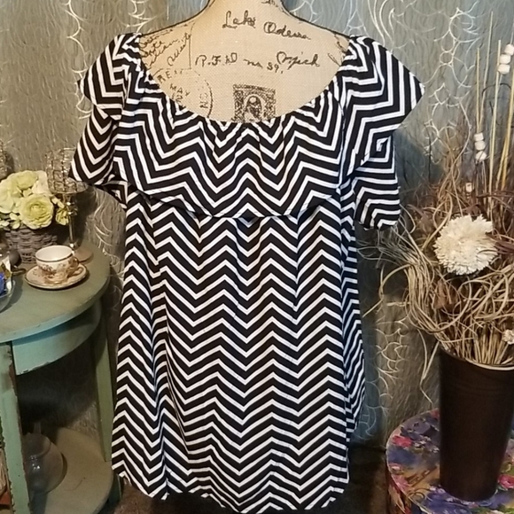 ROZ & ALI Casual Top Size 2X - Picture 4 of 6